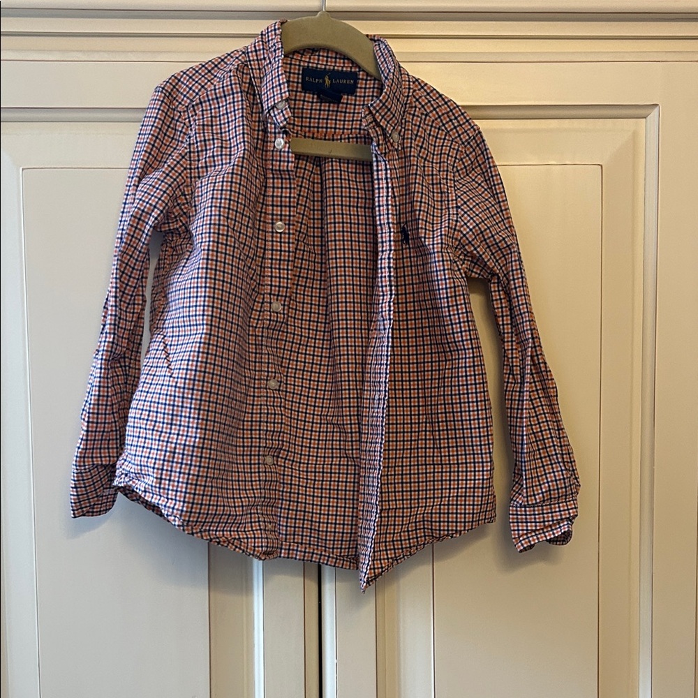 Ralph Lauren Kids Plaid Shirt - Red and Blue